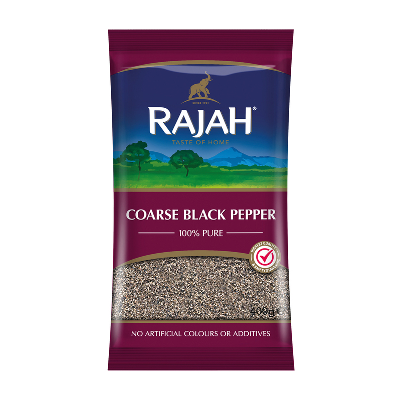 24747 Rajah Coarse Black Pepper 400g X 9