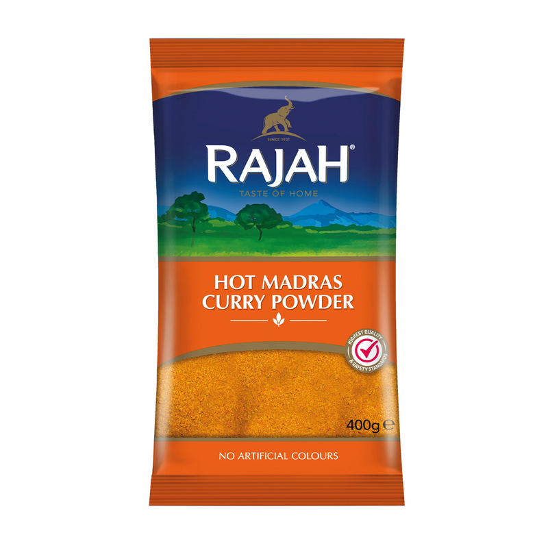 24757 Rajah Hot Madras Curry 400g X 10