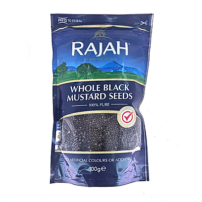24731 Rajah Whole Black Mustard Seeds 100g X 10