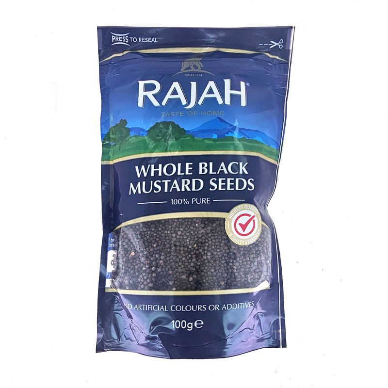 24731 Rajah Whole Black Mustard Seeds 100g X 10