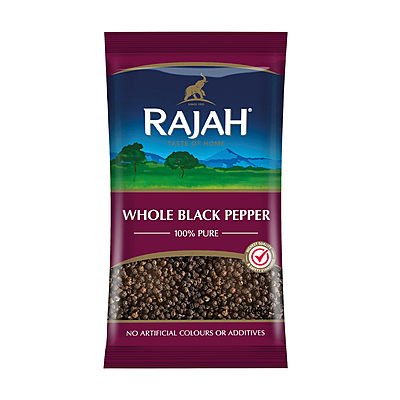 24743     Rajah Whole Black Pepper 400g X 9