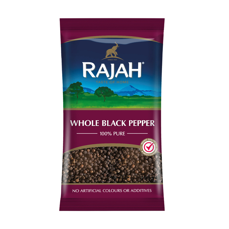 24743     Rajah Whole Black Pepper 400g X 9