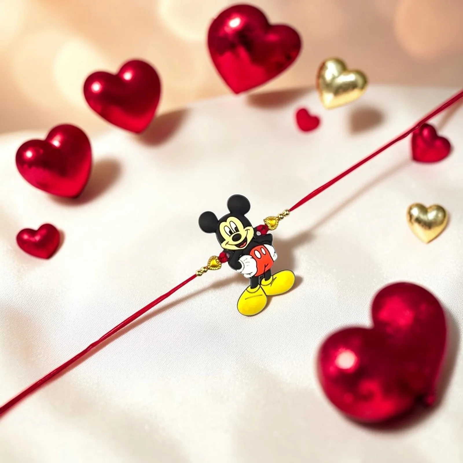 Mickey Mouse Kids Rakhi for Brothers – Cute Cartoon Designer Rakhi for Raksha Bandhan