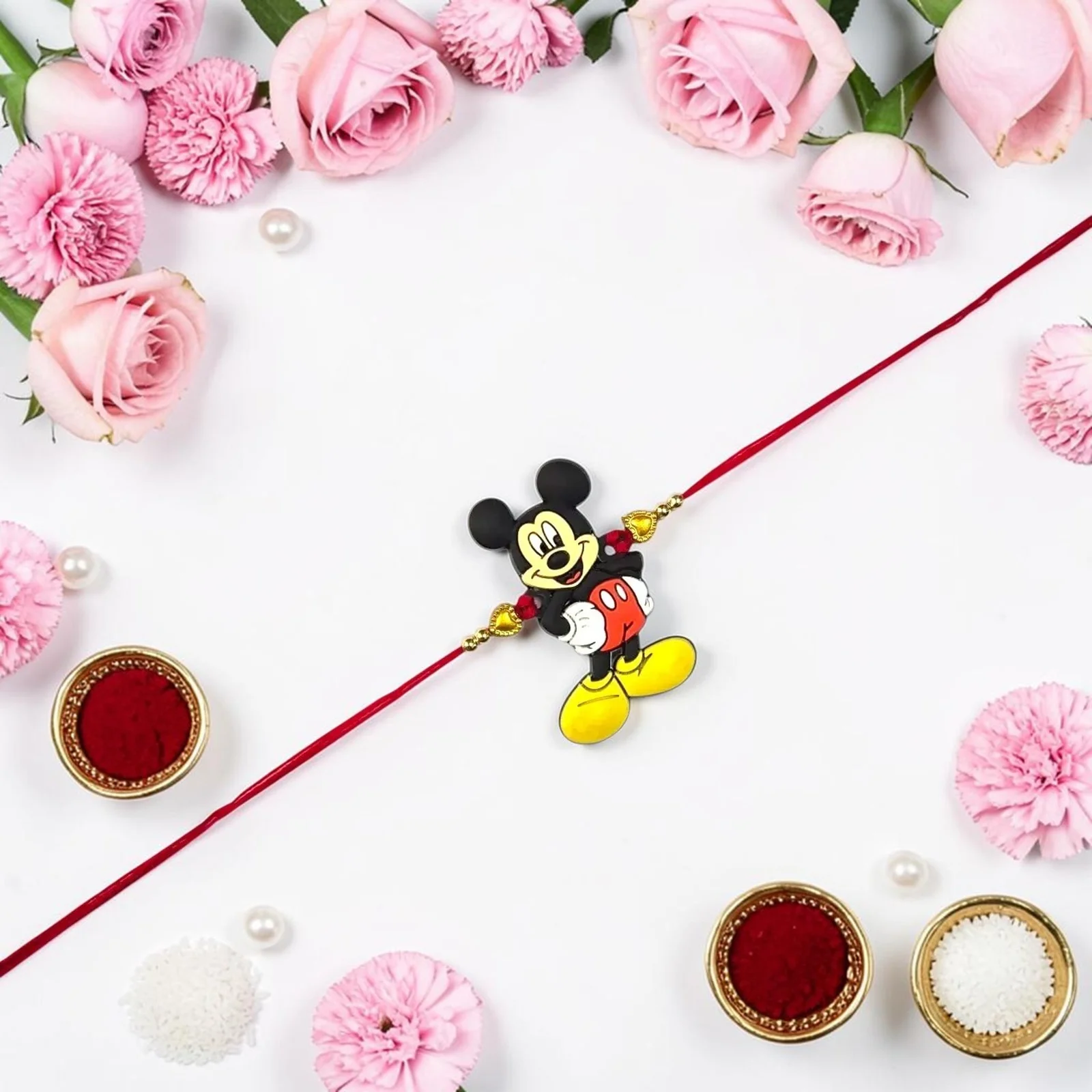 Mickey Mouse Kids Rakhi for Brothers – Cute Cartoon Designer Rakhi for Raksha Bandhan
