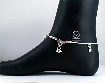 Raksha Bandhan silver anklet gift Raksha Bandhan silver anklet gift