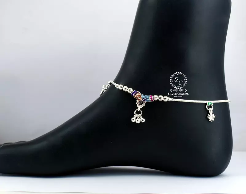 Raksha Bandhan silver anklet gift