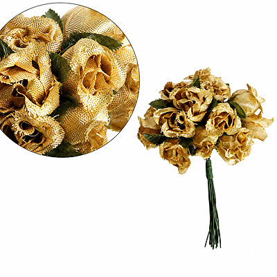 Ramitos Rosas B-88 Dorada Hoja Verde Paquete X 12 Unidades Ramitos Rosas B-88 Dorada Hoja Verde Paquete X 12 Unidades