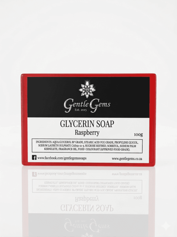 Raspberry Scented Glycerine Soap (100g)