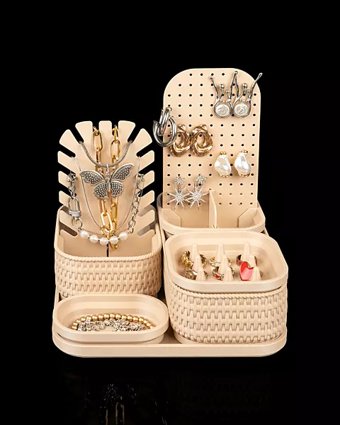 Rattan Glow - 3D Printed Jewelry and Makeup Organizer
