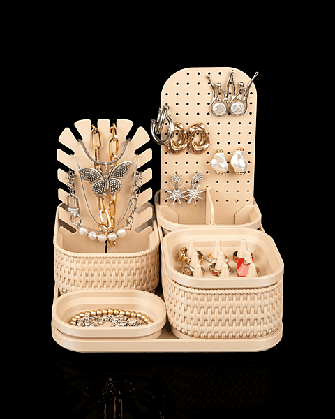 Rattan Glow - 3D Printed Jewelry and Makeup Organizer