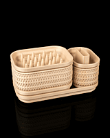 Rattan Glow - 3D Printed Jewelry and Makeup Organizer