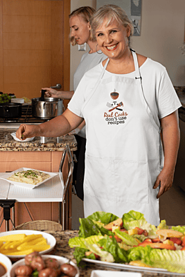 Real Cooks Don't Need Recipes Embroidered Apron