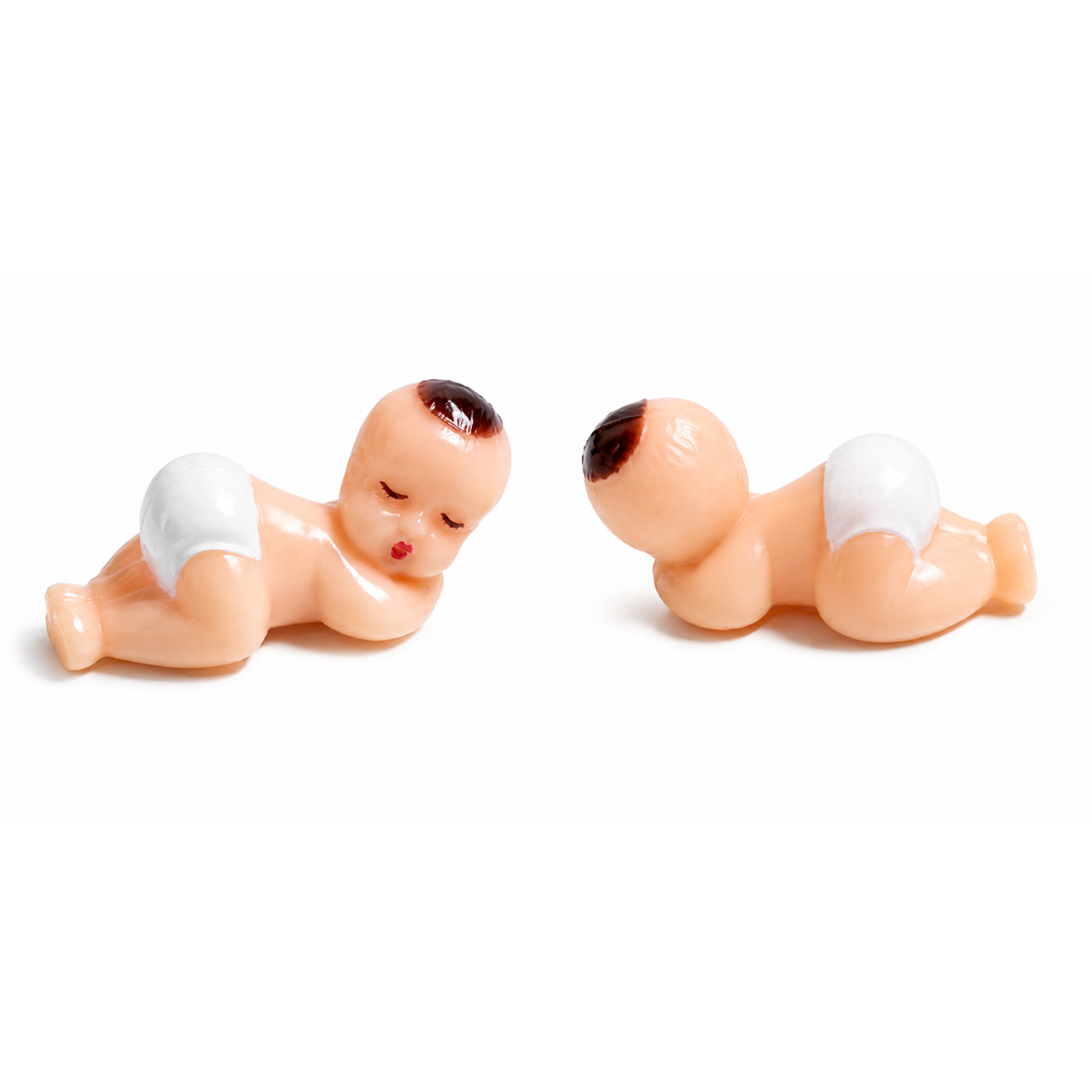 Recordatorio Bebe 2 Cm Plast Rf 2095 Blanco Paquete X 144 Unidades
