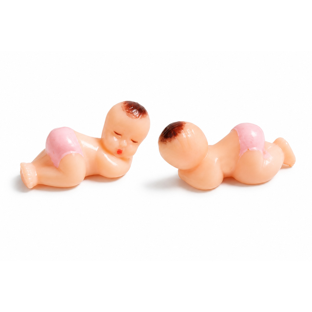 Recordatorio Bebe 2 Cm Plast Rf 2095 Rosado Paquete X 144 Unidades