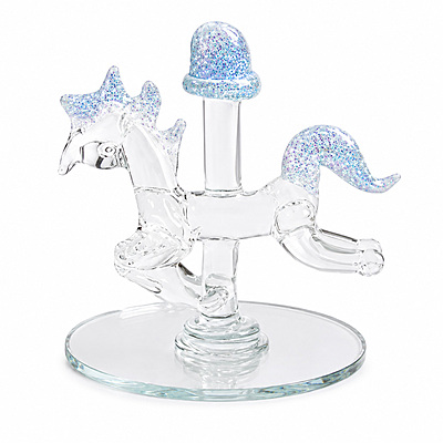 Recordatorio Vidrio Caballo Azul Unidad