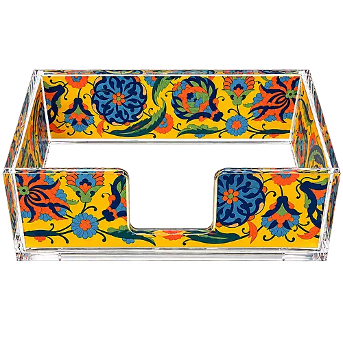 Rectangular Acrylic Napkin Holder, Sunlit Botanica