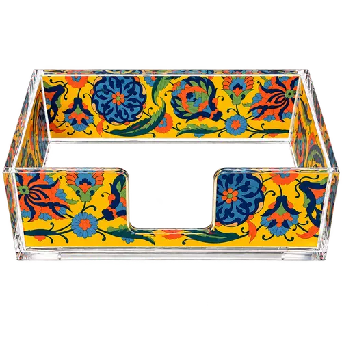 Rectangular Acrylic Napkin Holder, Sunlit Botanica