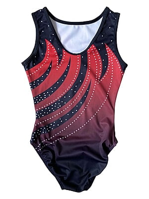 RED AND BLACK OMBRE FLAMES
