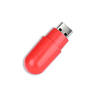 Red Capsule USB Pendrive