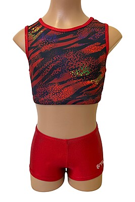RED JUNGLE CROP SET