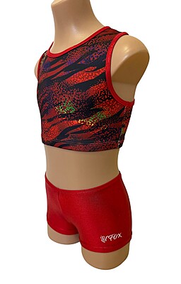 RED JUNGLE CROP SET