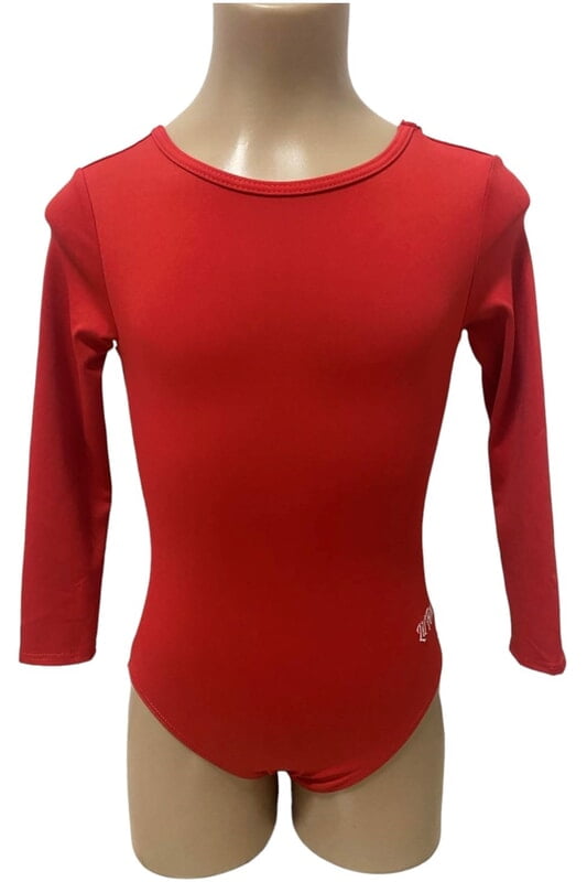 RED PLAIN LYCRA LONG SLEEVE