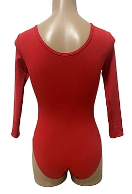 RED PLAIN LYCRA LONG SLEEVE