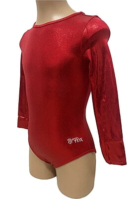 RED SHINY FOIL MYSTIQUE LONG SLEEVE