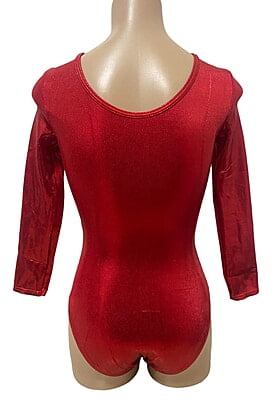RED SHINY FOIL MYSTIQUE LONG SLEEVE