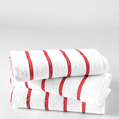 Red Stripe Pool and Beach Towel