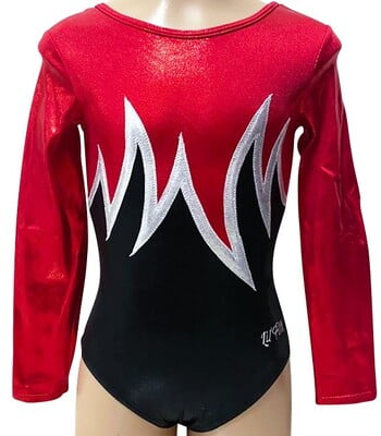 RED SHINY FOIL FLAMES LONG SLEEVE