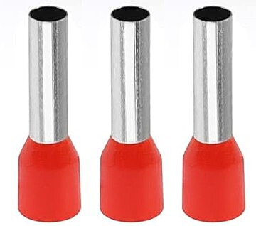 Bootlace Ferrules 4 mm - Red