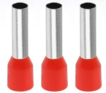 Bootlace Ferrules 1 mm - Red Bootlace Ferrules 1 mm - Red