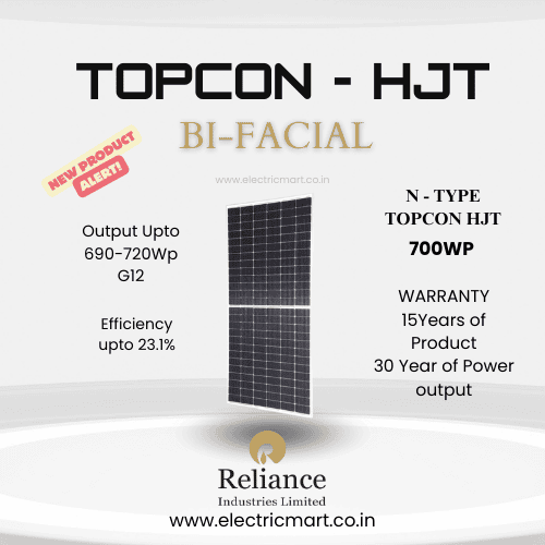 Reliance RNE Pro – L 700Wp HJT Solar Panel