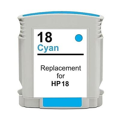 #18 Cyan High Capacity Remanufactured HP Inkjet Cartridge