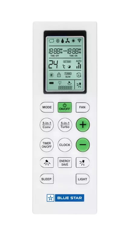 Blue Star ID312MNU Inverter Split AC-1 Ton 3 Star with LCD Display Remote