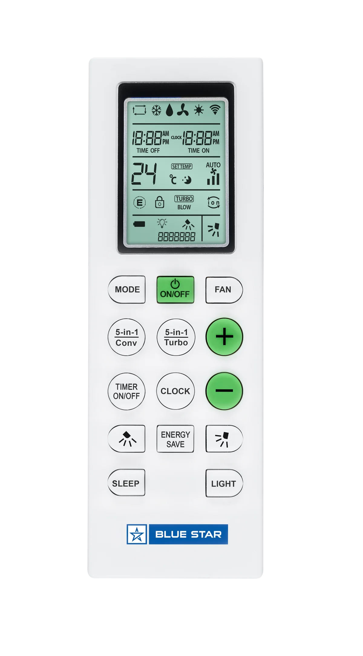 Blue Star IC318MNU Inverter Split AC-1.5 Ton 3 Star with LCD Display Remote