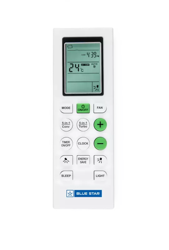 Blue Star Inverter Window AC-WID318L 1.5 Ton 3 Star with LCD Display Remote