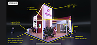 Stand 10 x 10 isla para Expo Mueble en Guadalajara Stand 10 x 10 isla para Expo Mueble en Guadalajara