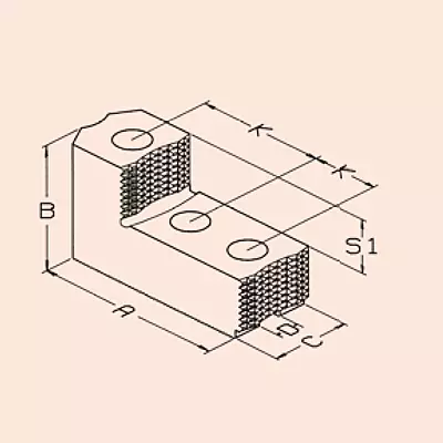 315mm Reversible Jaw Metric 21mm slot