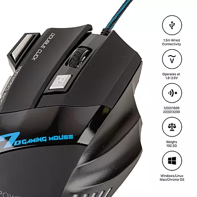 POWER X USB WIRED MOUSE MODEL- RAPIDWARE-U30