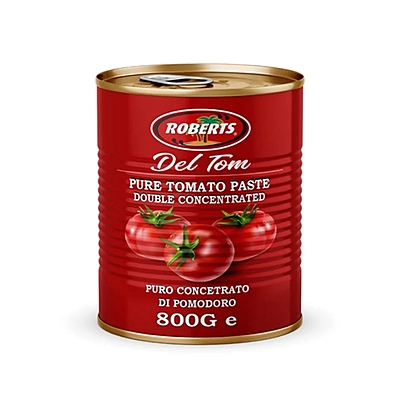 10101 Roberts Del Tom Tomato Paste 800g X 12