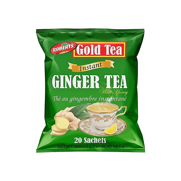 10232     Roberts Gold Tea Ginger Tea 18g X 20 X 12
