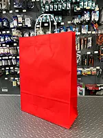 Bolsa Lisa Kraft con Agarradera Roja XL 12"x4.5"x16.5"