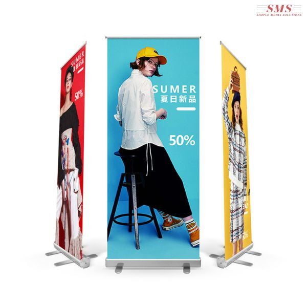 Rollup Stand B/ B Silver Double Sided With Clip Bar 1.20Mx2M Rollup Stand B/ B Silver Double Sided With Clip Bar 1.20Mx2M