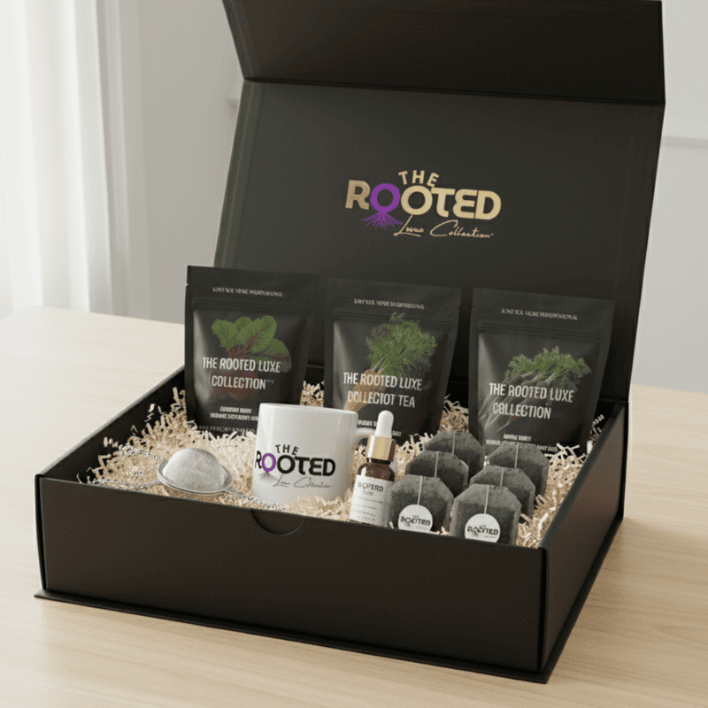 Rooted Luxe™ Deluxe Tea Kit — Pre-Sale Now Open Rooted Luxe™ Deluxe Tea Kit — Pre-Sale Now Open