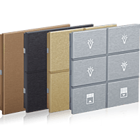 EAE KNX Switch Rosa Metal Series 2 Fold