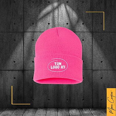 Tuque à revers - Broderie