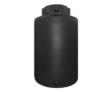 Snyder Industries 500 Gallon Black Vertical Water Storage Tank