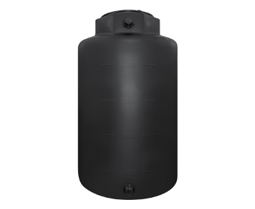 Snyder Industries 500 Gallon Black Vertical Water Storage Tank
